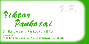 viktor pankotai business card